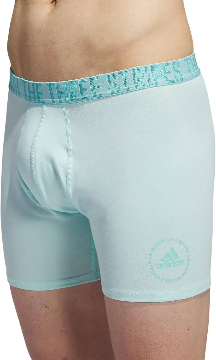 Боксеры Adidas, 4 шт., черный/полу-флэш аква синий/оникс серый — фото 2