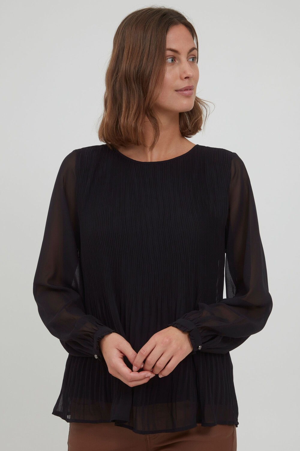 

Блуза Fransa Langarm FRDAJAPLISSE 1 Blouse, черный