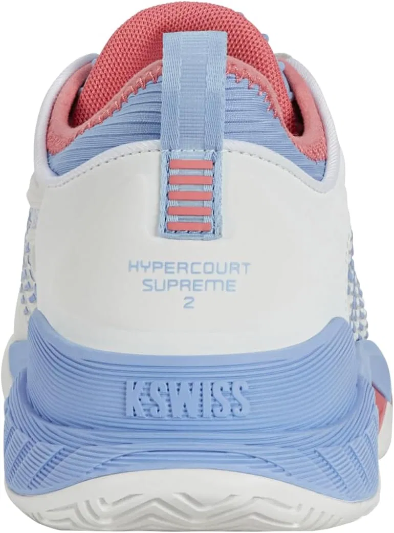 Кроссовки теннисные K-Swiss Hypercourt Supreme 2, Bright White/Open Air/Strawberry Ice — фото 4
