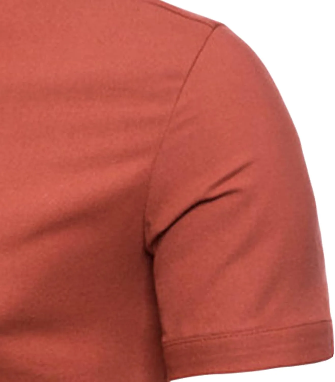 Мужская хлопковая льняная рубашка-поло Henley с коротким рукавом Slim Fit — фото 4