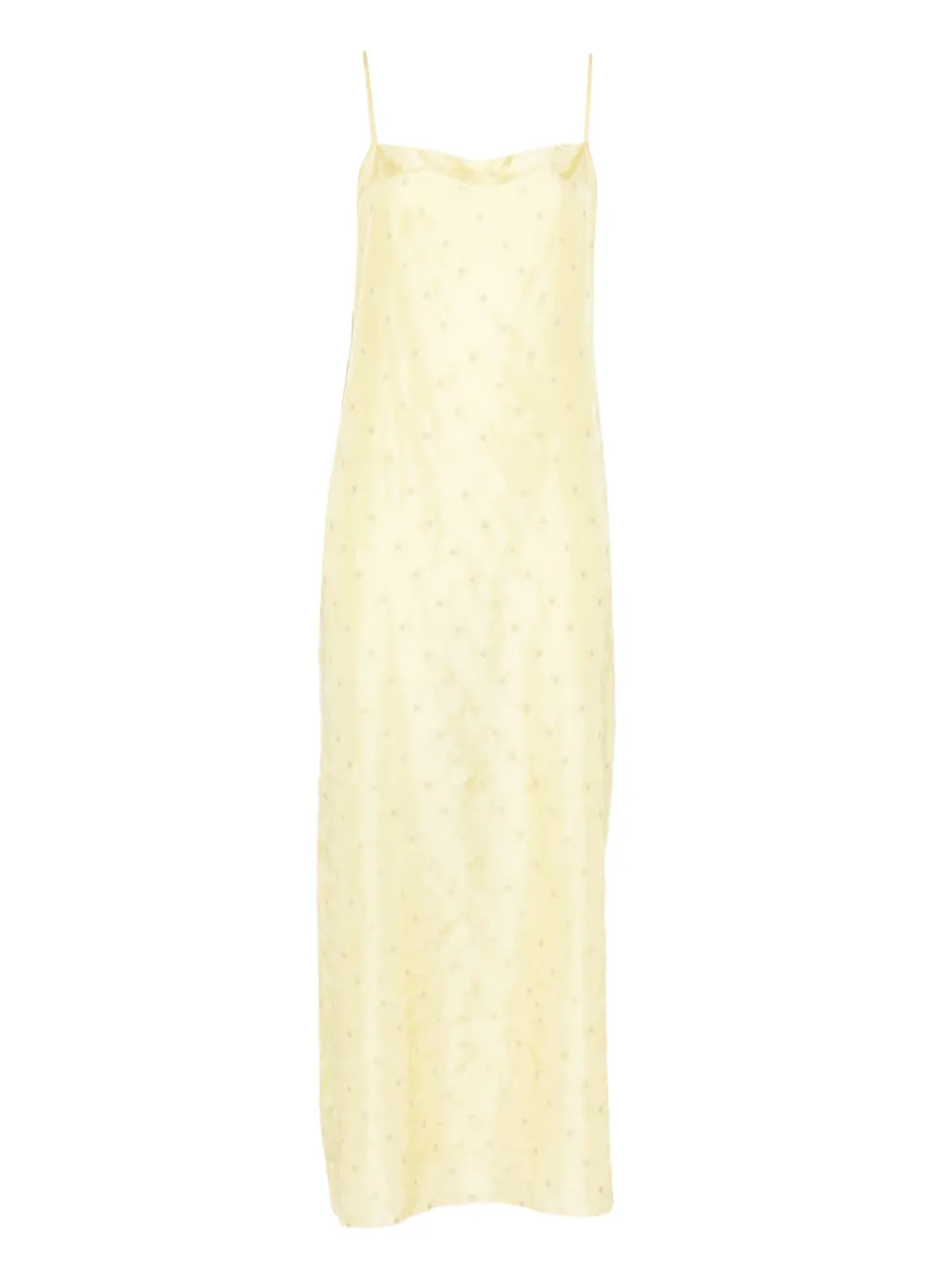 

Платье макси с вышивкой 6397, желтый