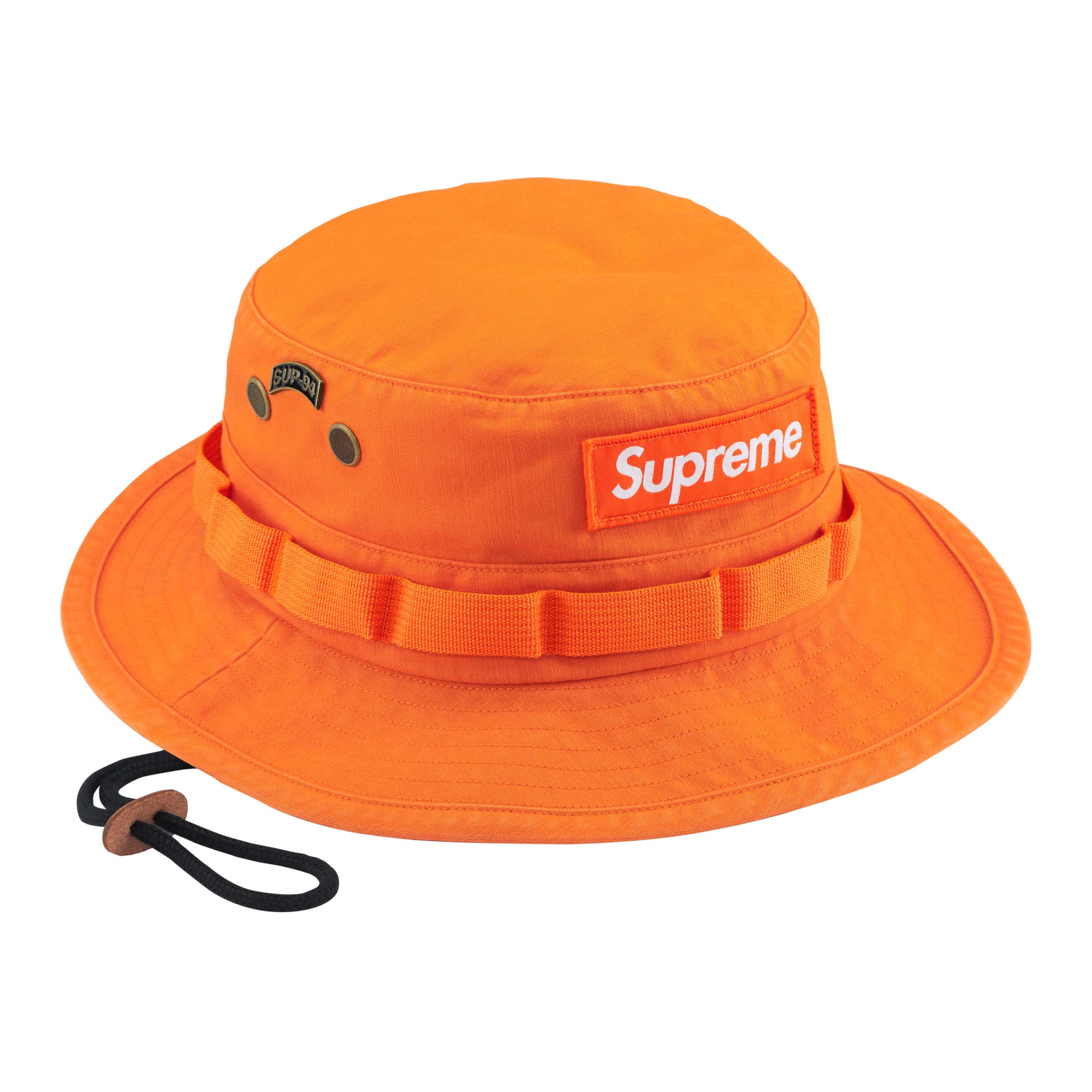 

Supreme Хлопковая панама унисекс оранжевого цвета