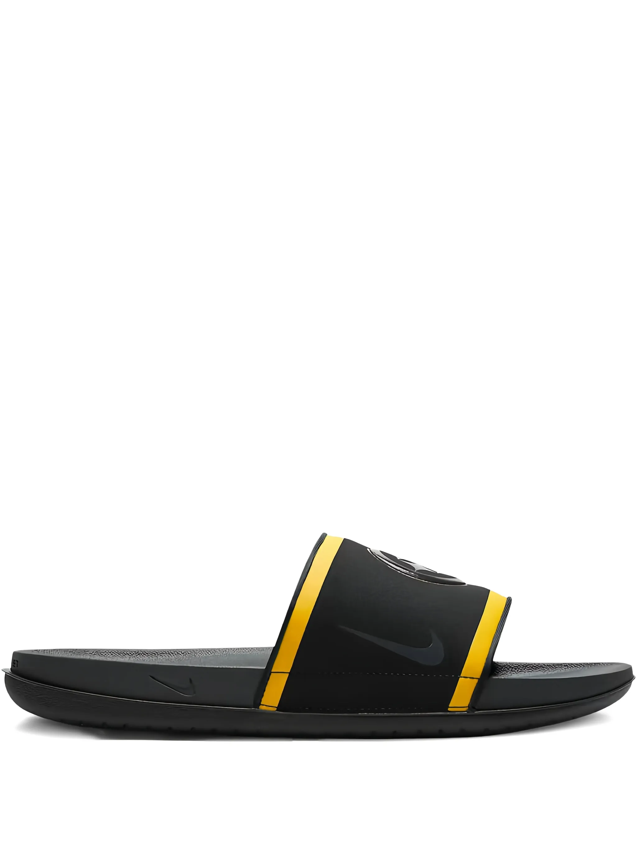 

Слайды с подробным описанием логотипа вне корта Nike, черный