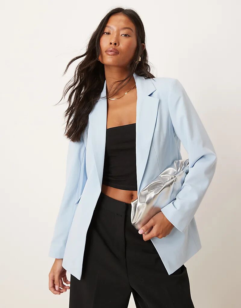 

Базовый блейзер Miss Selfridge Petite пастельно-голубого цвета