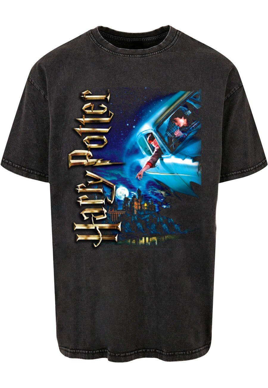 

Рубашка ABSOLUTE CULT Harry Potter - Harry Smiles At Hogwarts, антрацит