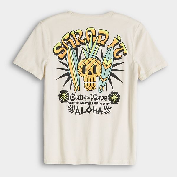 

Мальчиковая футболка adaptive sensory с принтом Sonoma Goods For Life, Pine Skull Beige