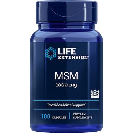 

MSM Joint Support 1000 мг - поддерживает нормальное здоровье и подвижность суставов - 100 капсул Life Extension