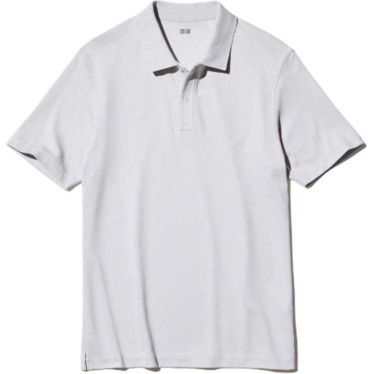 

Унисекс поло светло-серое UNIQLO, светло-серый