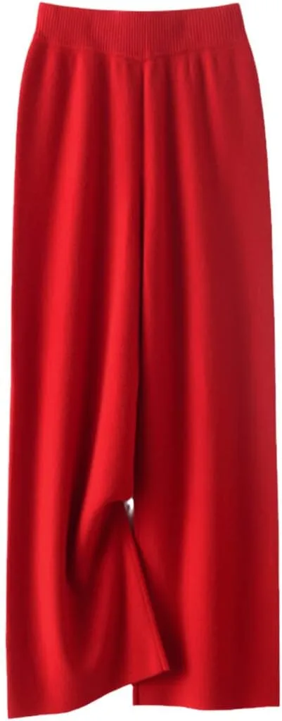 

Wvapzxx женские кашемировые брюки осень-зима вязаные casual широкие