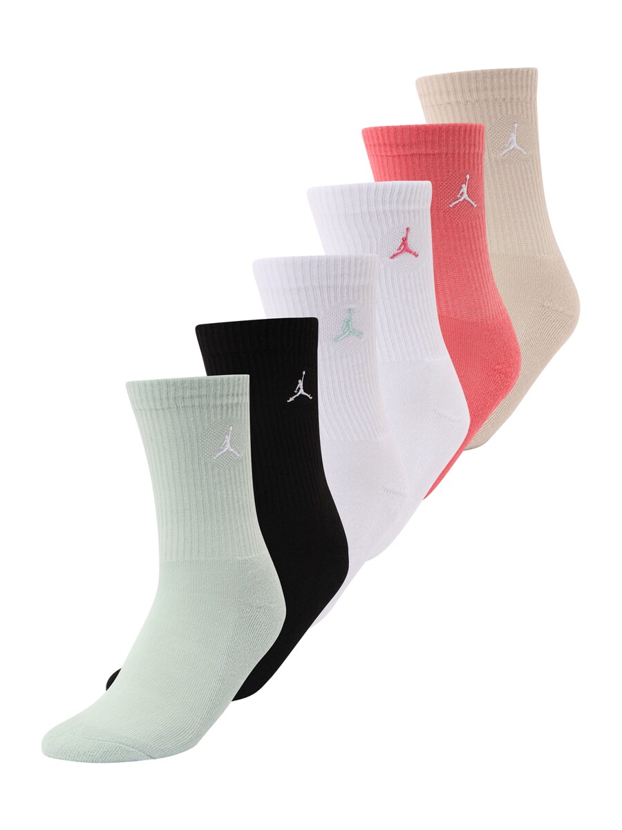 

Носки Jordan EVERYDAY ESSENTIALS, цвет Ecru/Mint/Raspberry/Black/White