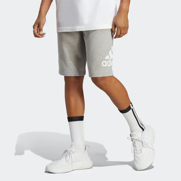 Шорты Essentials большие шорты из французского трикотажа с логотипом Adidas, серый — фото 2