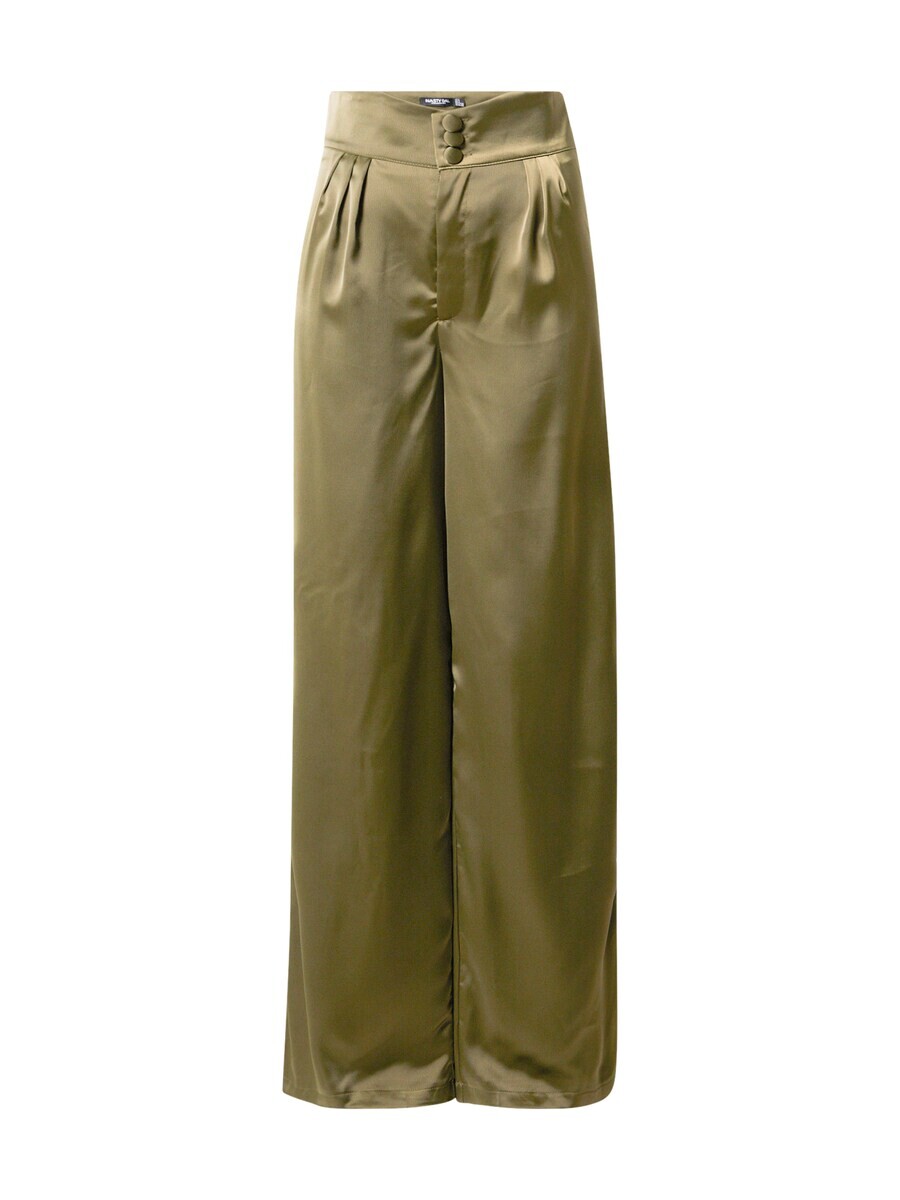 

Брюки со складками спереди Nasty Gal Wide leg Pleat-Front Pants, хаки