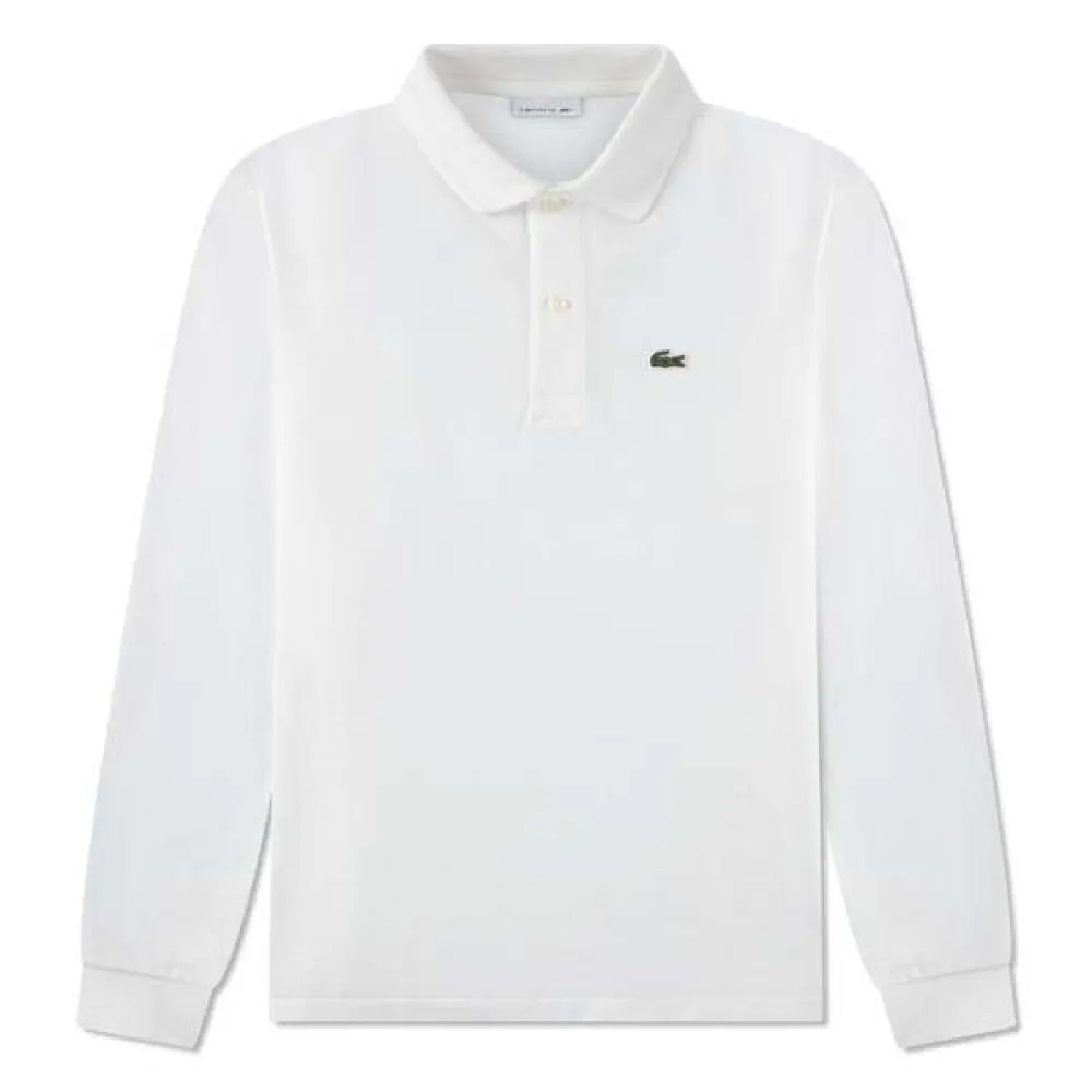 Детская рубашка-поло Lacoste 847387 с коротким рукавом Lacoste kids, белый