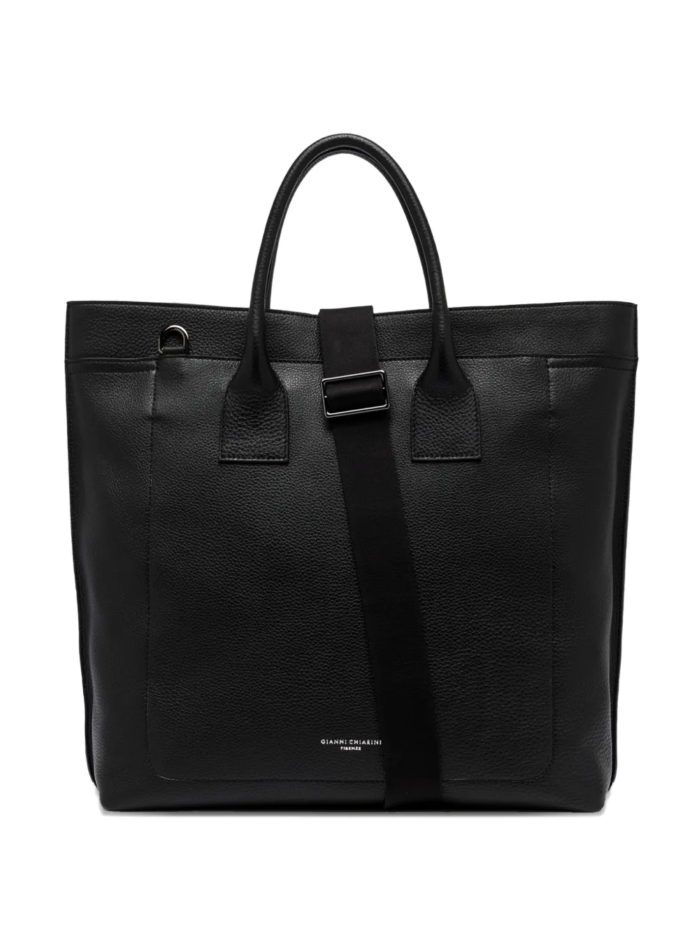 

Сумка-тоут с логотипом Gianni Chiarini, черный