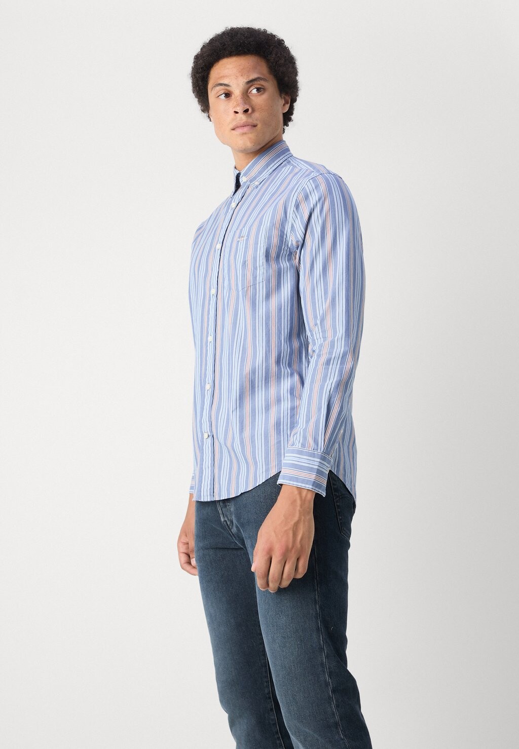

Рубашка STRIPE SHIRT GANT, темно-синий