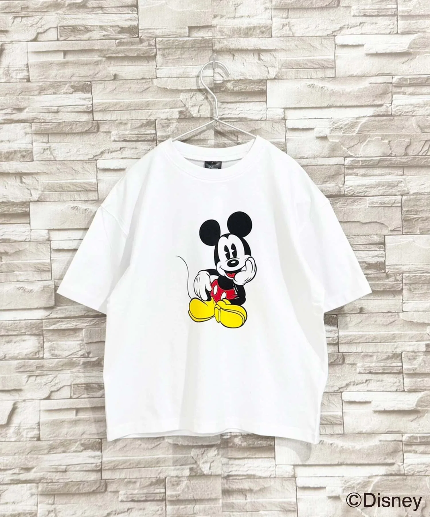 Детская футболка Mickey Mouse оверсайз Disney белая