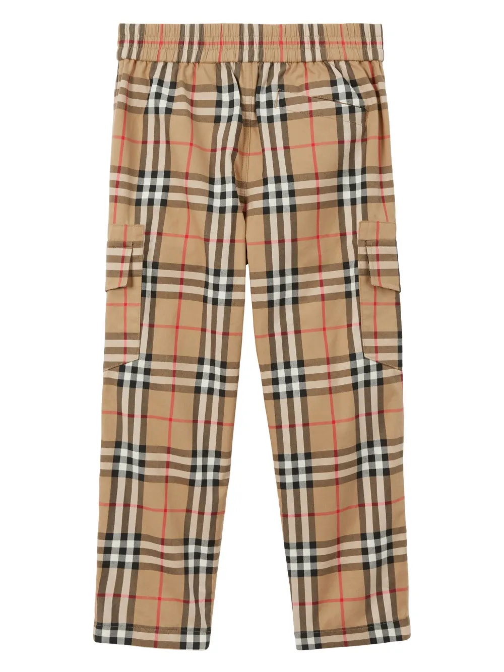 Прямые брюки в клетку Vintage Check BURBERRY KIDS, нейтральный — фото 2