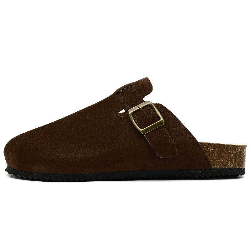 

AAA SINCE 1955 Скользоустойчивые закрытые тапочки унисекс кофе, цвет Coffee