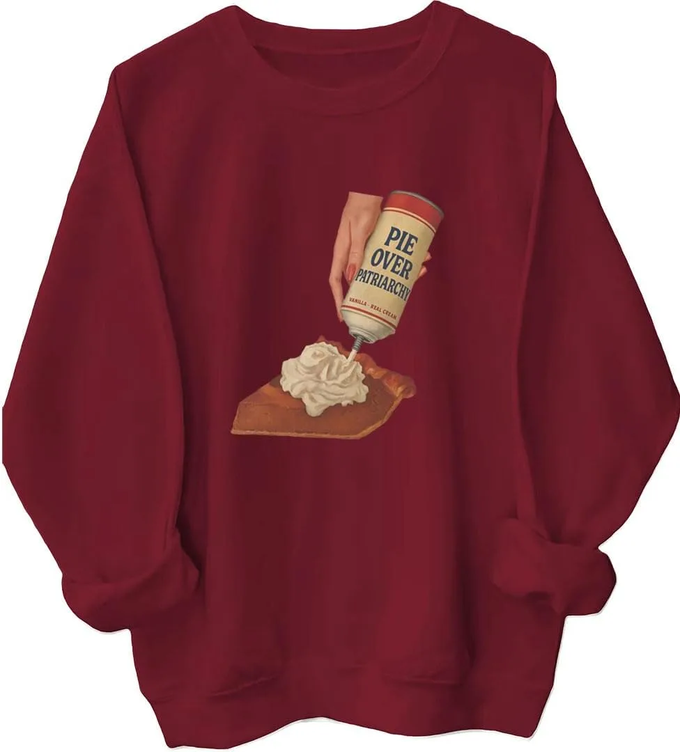 

Толстовка Pie Over Patriarchy — забавная феминистская худи Batclock