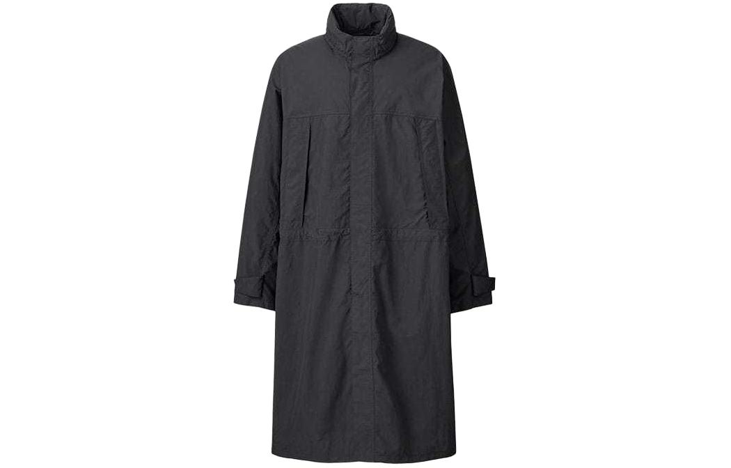 

UNIQLO Тренч мужской черный, Black