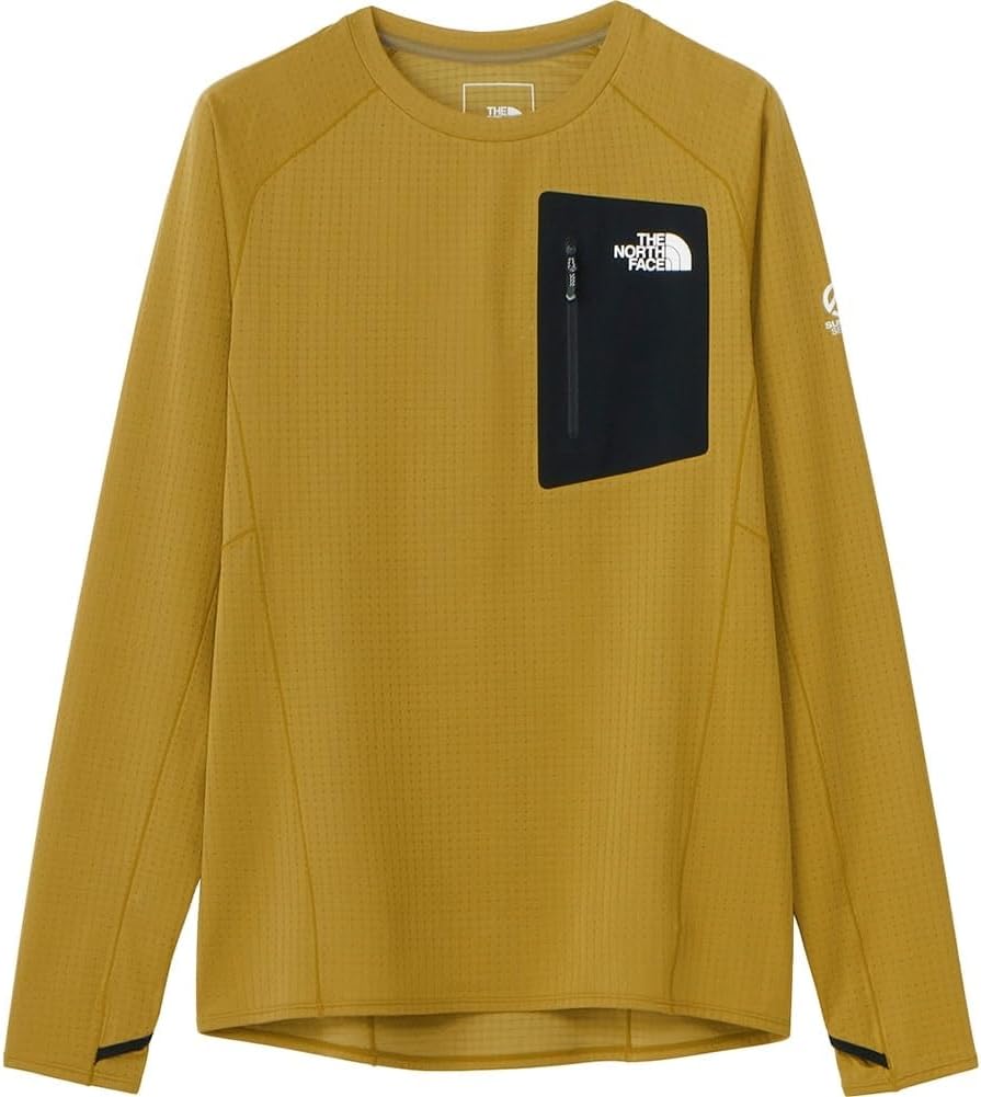 

Мужская футболка с длинным рукавом The North Face Cut and Sew Expedition Dry Dot Crew, янтарно-зеленый