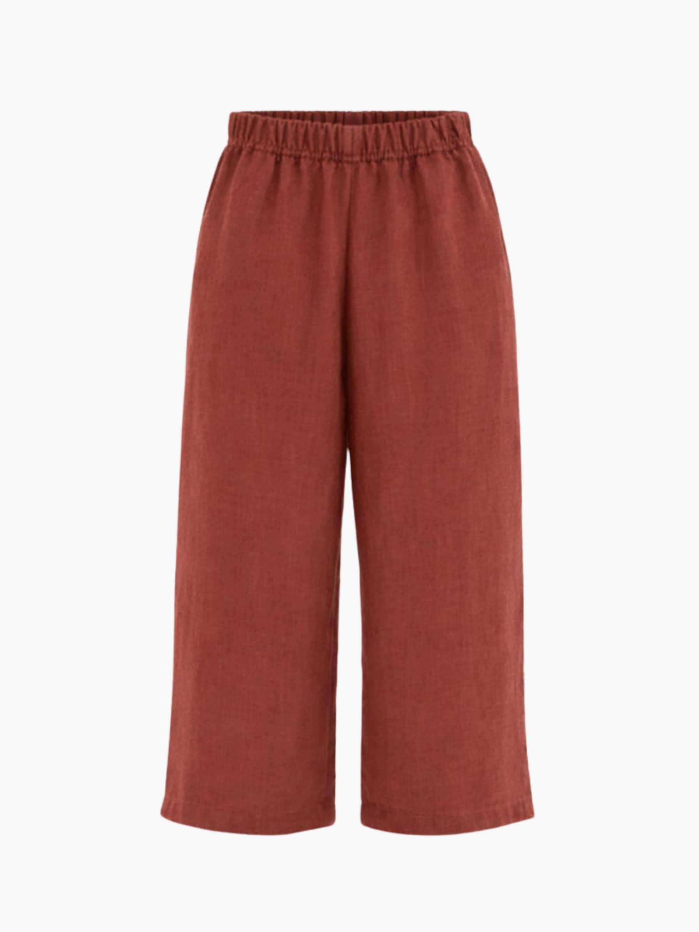 

AmourLinen Широкие брюки 'Tokyo' в темно-красном цвете