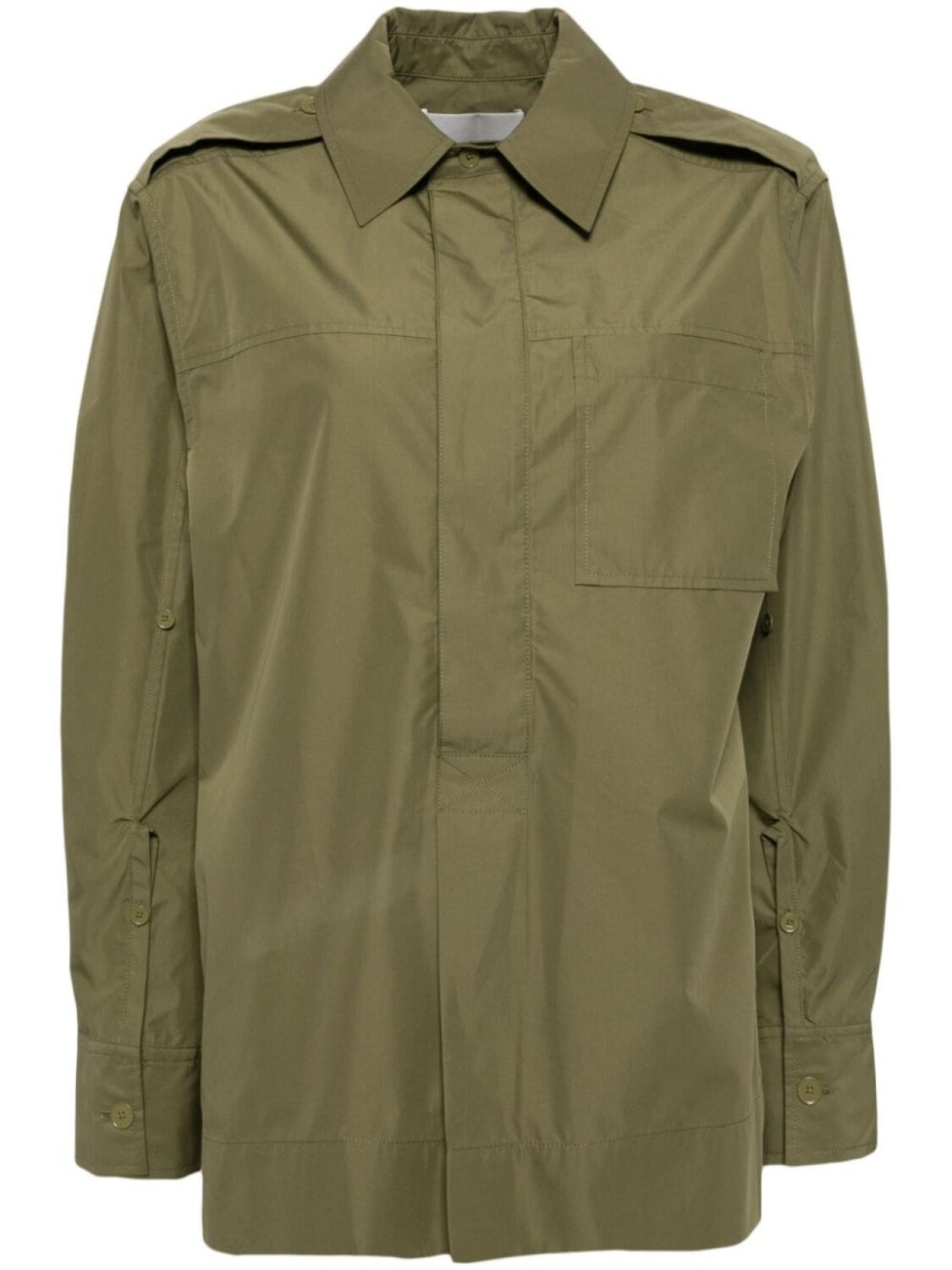 

Рубашка со вставками 3.1 Phillip Lim, зеленый