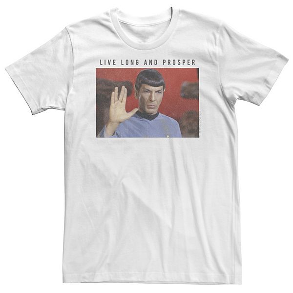 

Футболка Big & Tall Star Trek: The Original Series Spock "Live Long and Prosper" Licensed Character