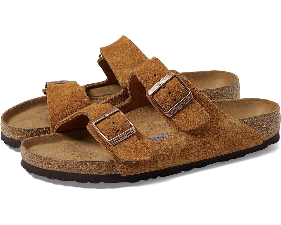 

Сандалии Birkenstock Arizona Soft Footbed - Suede (Unisex), цвет Mink Suede