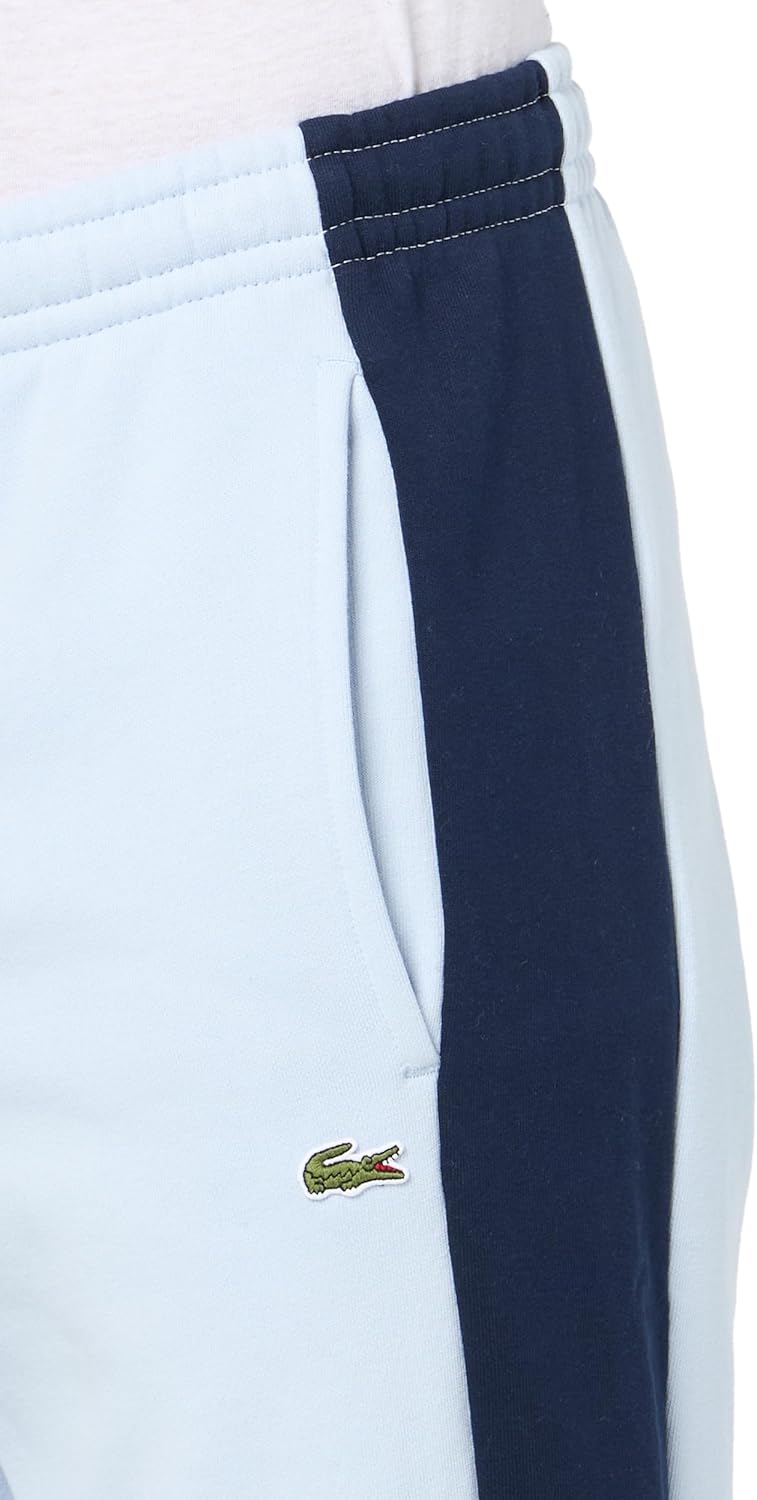 Lacoste Unisex-Adult Regular Fit Color Blocked Joggers, Phoenix Blue/Navy Blue-Fl — фото 3