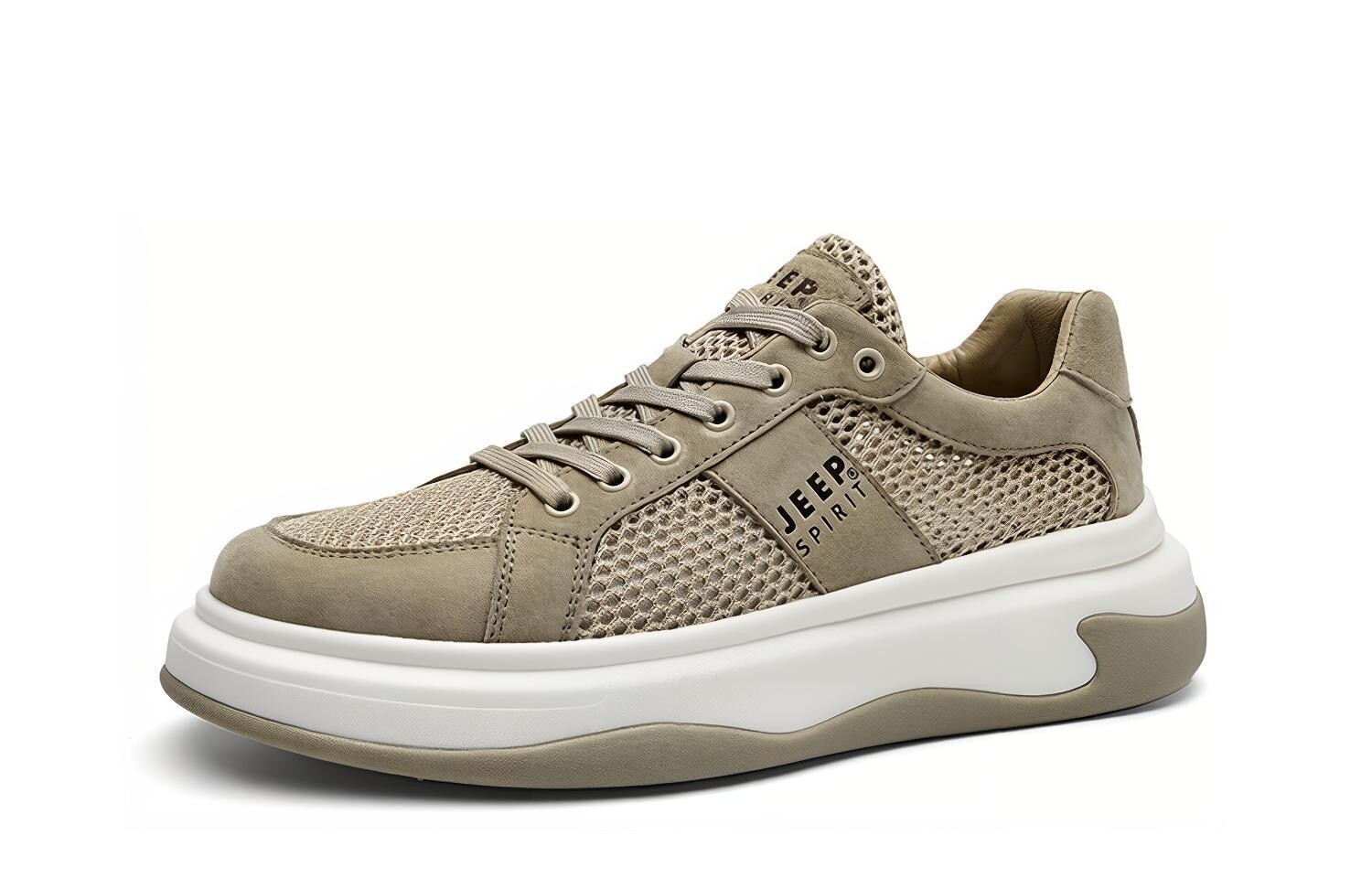 Кроссовки JEEP SPIRIT Skateboarding Shoes Men Low-top, цвет Natural Deer — фото 3