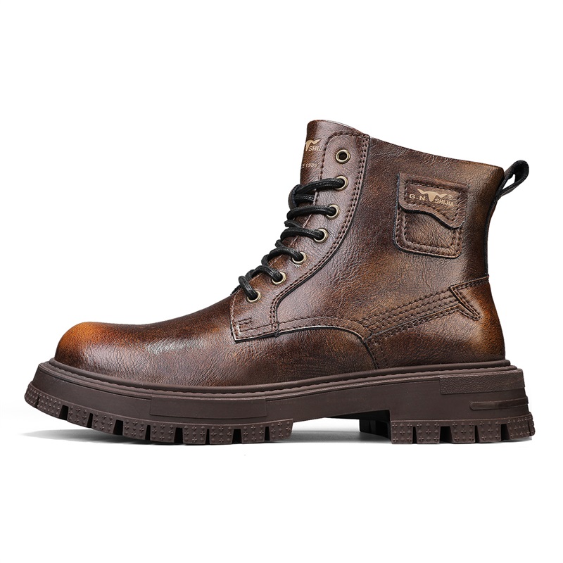 

Ботинки Martin 11 см, ширина 4,5 см, мужские G.N.SHIJIA, Brown