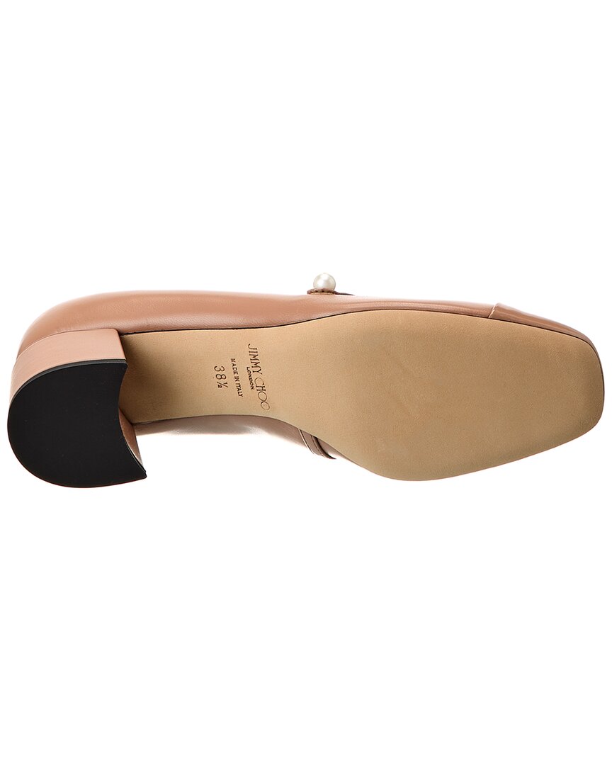 Туфли-лодочки Jimmy Choo Elisa 45 из кожи и лака, розовый — фото 4