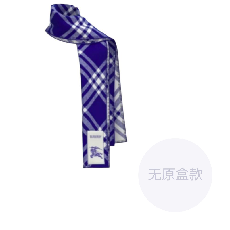 

Burberry Хлопковый вязаный шарф мужской синий, Blue