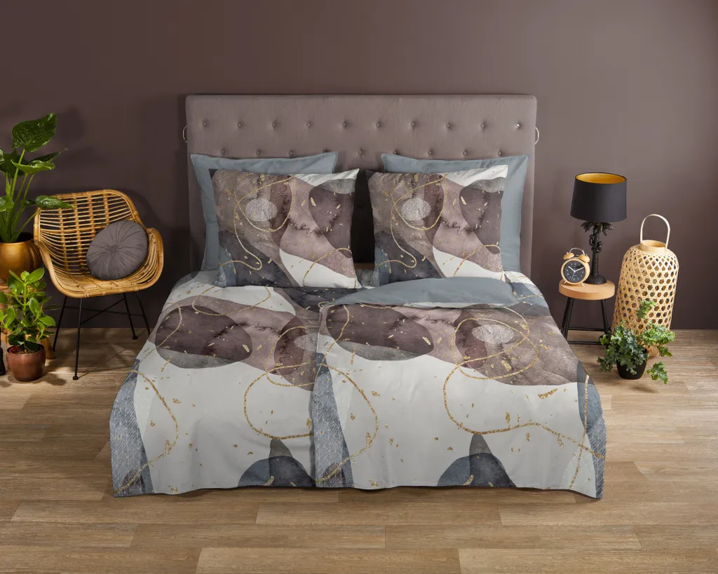 

Пододеяльник Muller Textil, серый
