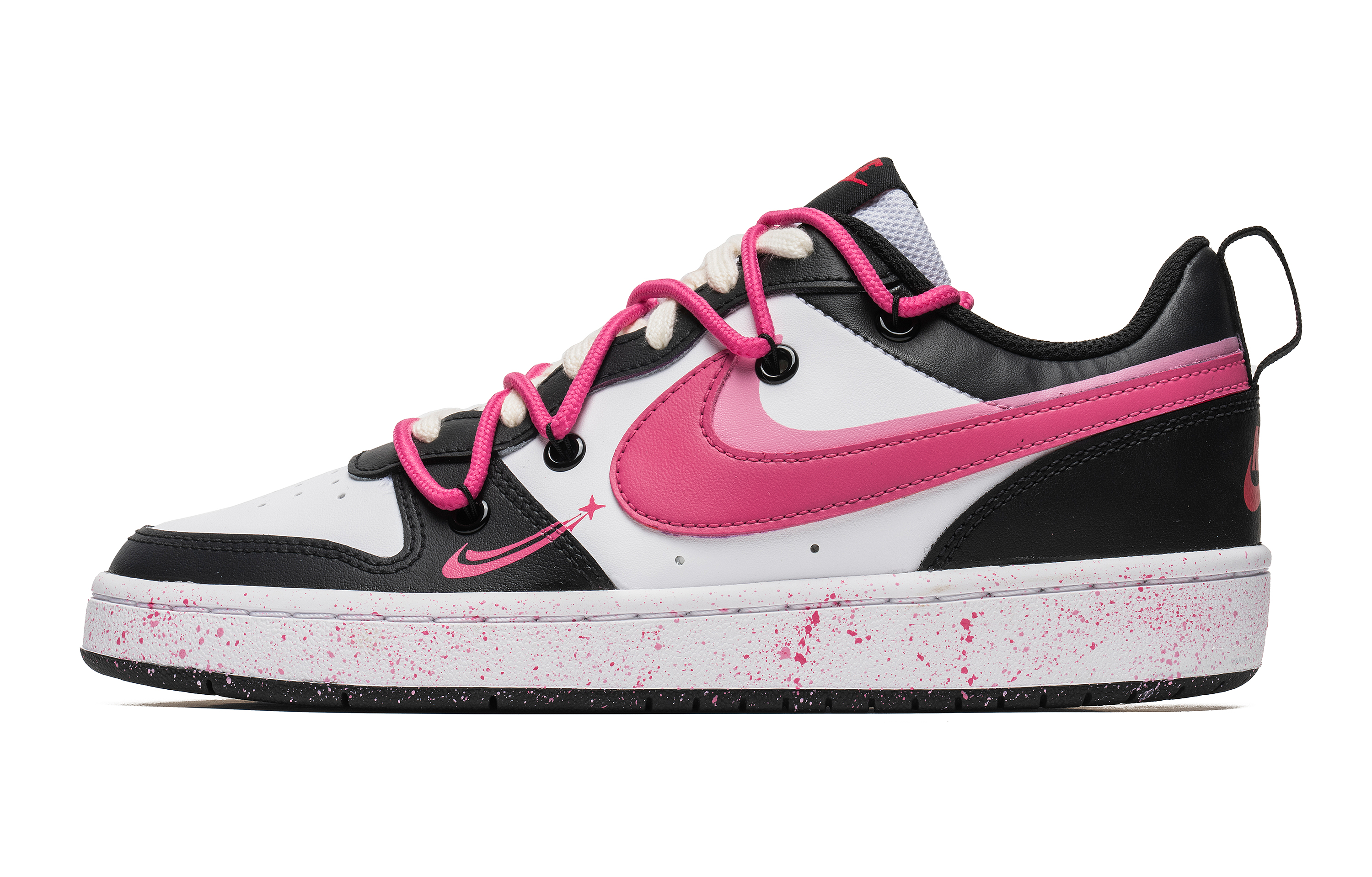 

Кроссовки Nike Skateboard Shoes Women's Low-Top Black White Pink