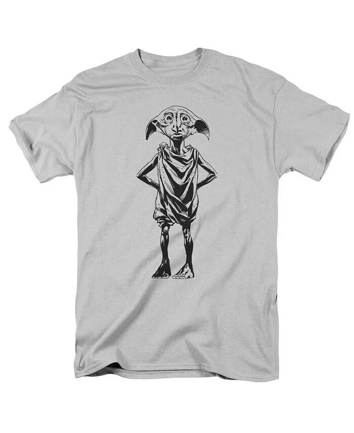 

Мужская футболка Dobby с коротким рукавом для взрослых Harry Potter, серебряный