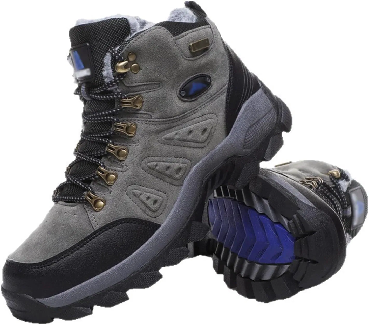 Ботинки Herrenstiefel für den Winter, warme Schneestiefel, Baumwollschuhe für Bergsteigen, Wandern, Trekkingstiefel HGTREDPK, Blau — фото 2