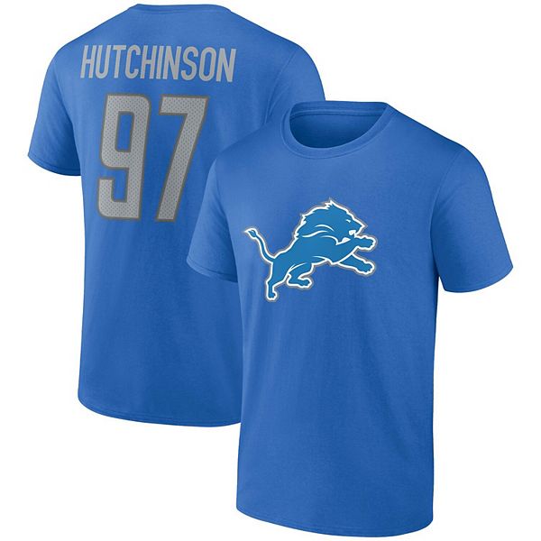 

Футболка с именем и номером Aidan Hutchinson Detroit Lions Fanatics