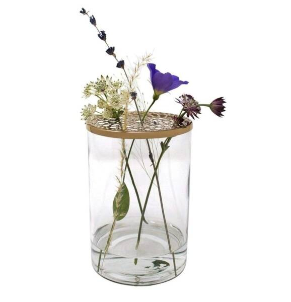 

Декоративная ваза LaLe Living Buket M Ikebana, золотой