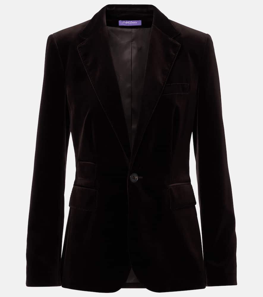 

Хлопковый бархатный пиджак Ralph Lauren Collection, Dark Brown