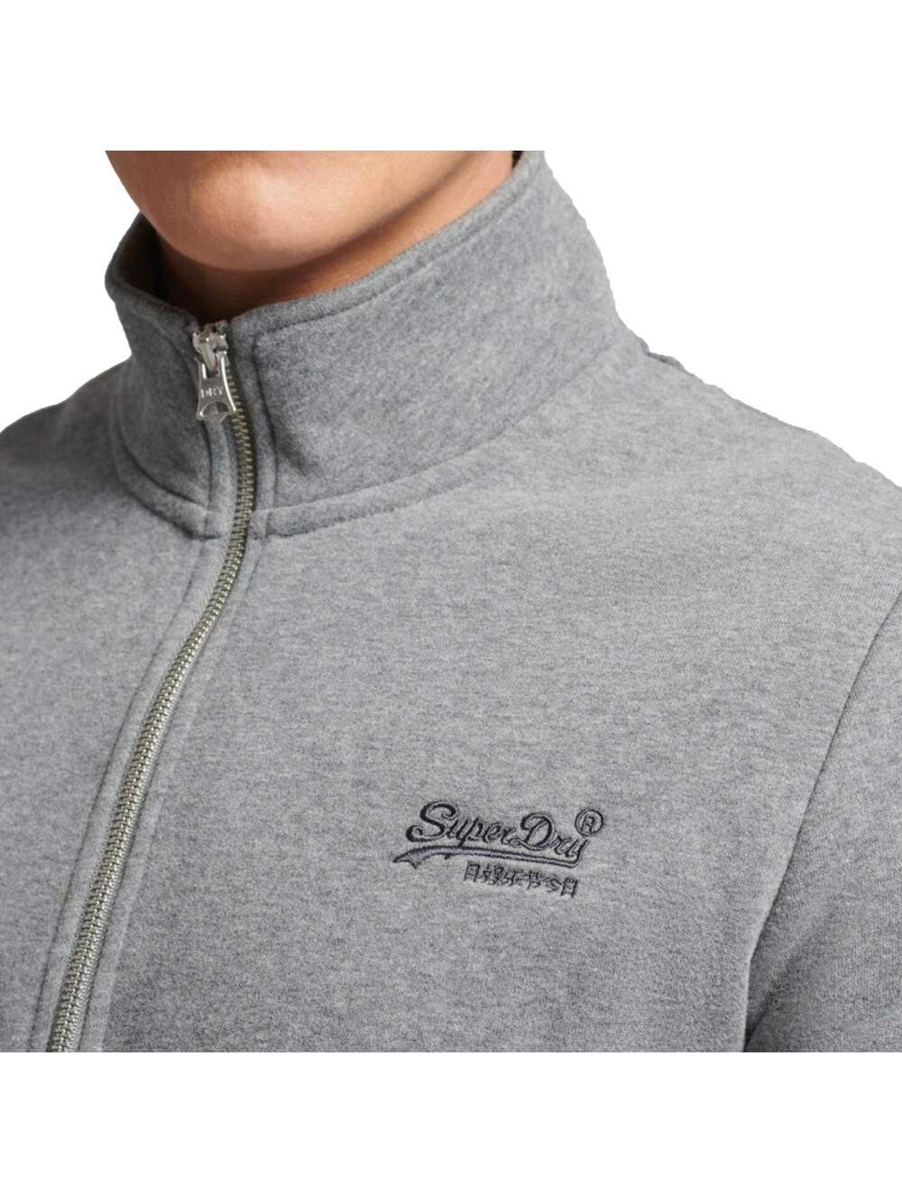 Толстовка из органического хлопка с логотипом demi fermeture zippée essential Superdry, серый — фото 2