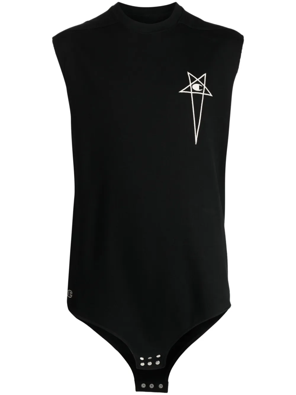 

Топ с вышитым логотипом Rick Owens X Champion, черный