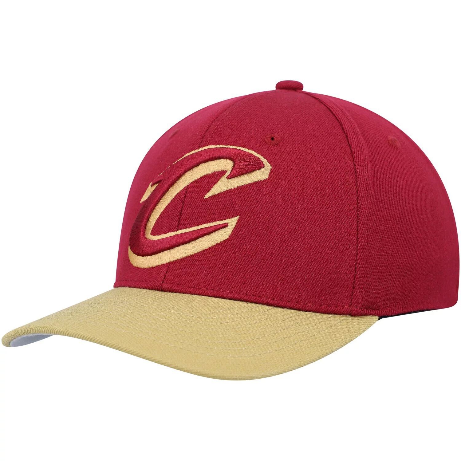 

Мужская двухцветная эластичная бейсболка MVP Team Mitchell & Ness Wine/Gold Cleveland Cavaliers MVP Team 2.0