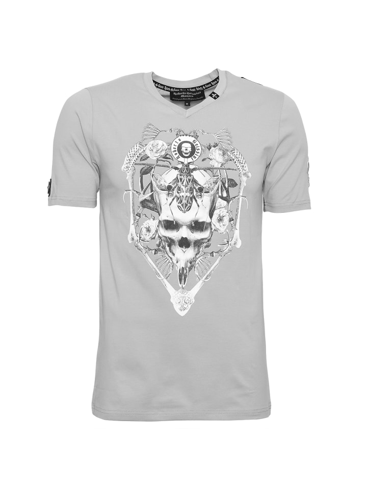 

Футболка с изображением жука серая Roberto Geissini, Серый, Футболка с изображением жука серая Roberto Geissini