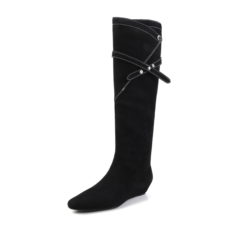 Сапоги женские AIQINISHA, Black