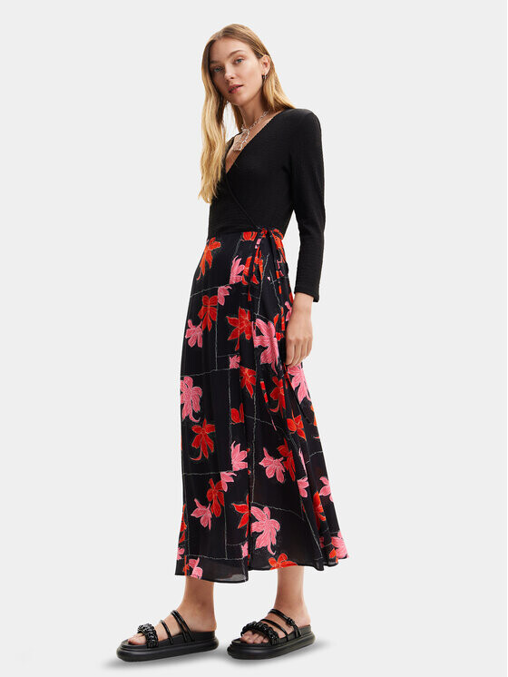 

Летнее платье стандартного кроя Desigual, черный