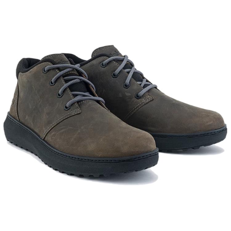 Мужские ботинки Timberland Hudson Road кожаные повседневные, серо-коричневый — фото 3