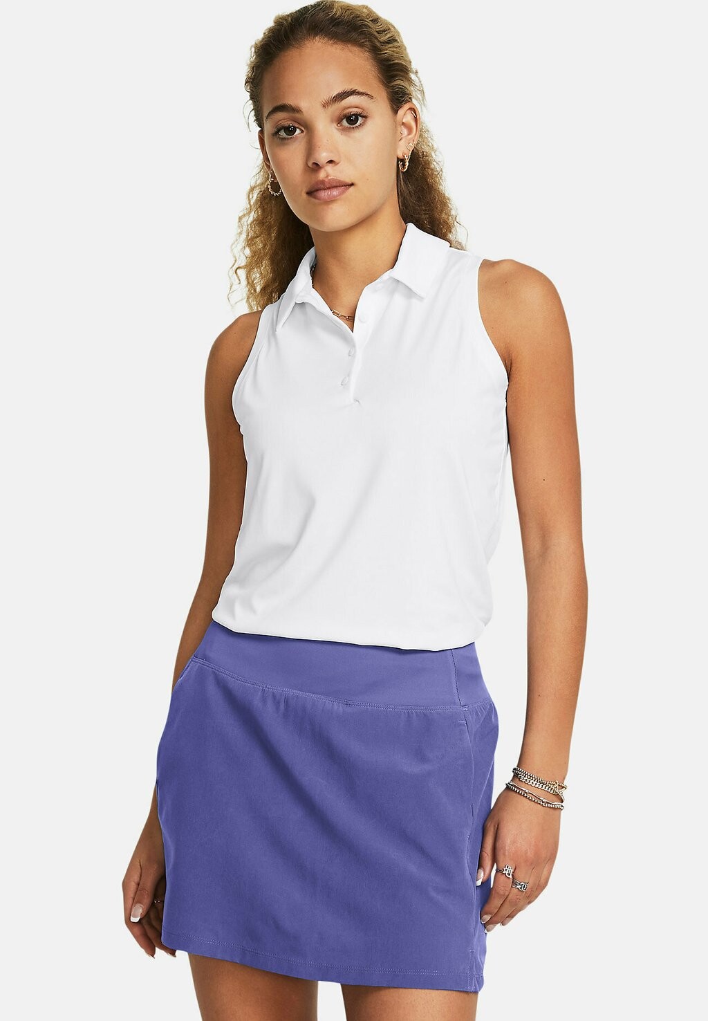 

Рубашка-поло SLEEVELESS PLAYOFF Under Armour, цвет white
