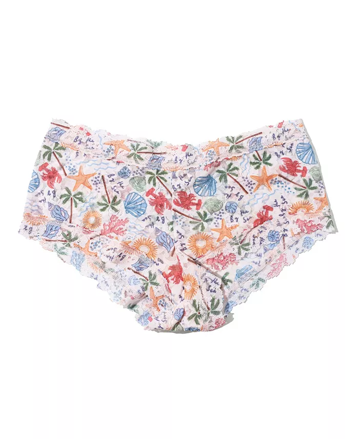 

Трусы Women's Printed Signature Lace Boyshort Hanky Panky, белый